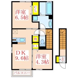 コゥジィーコート隼人の物件間取画像